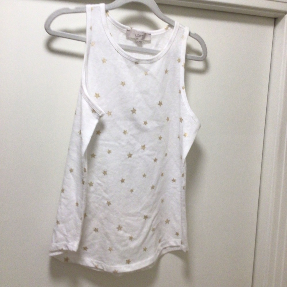 Loft Tank Top with Gold Stars